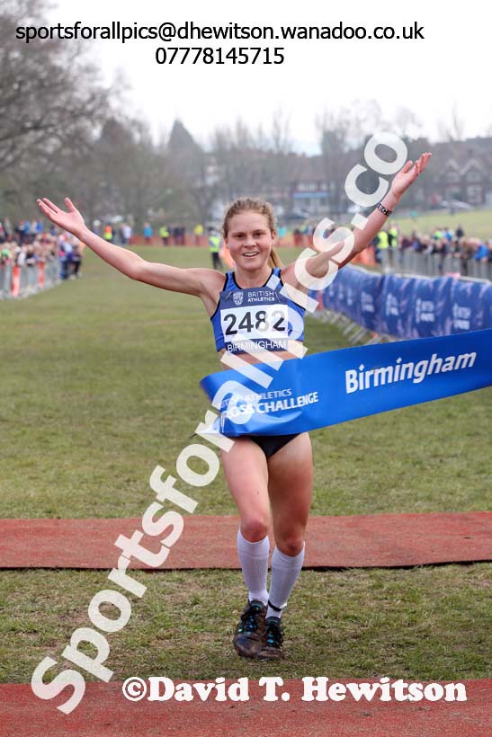 Womens under-20s 2016 Inter Counties Cross Country Champs. and Cross Challenge Final, Cofton Park, Birmingham. Photo: David T. Hewitson/Sports for All Pics
